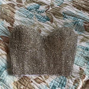 Windsor rhinestone top